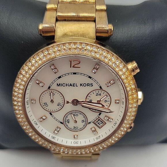 Michael Kors Parker MK5491 Womens Stainless Steel Analog Dial Quartz Watch BC758 - Picture 1 of 10
